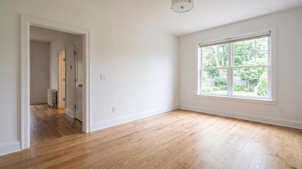 Empty living room in a vacant house