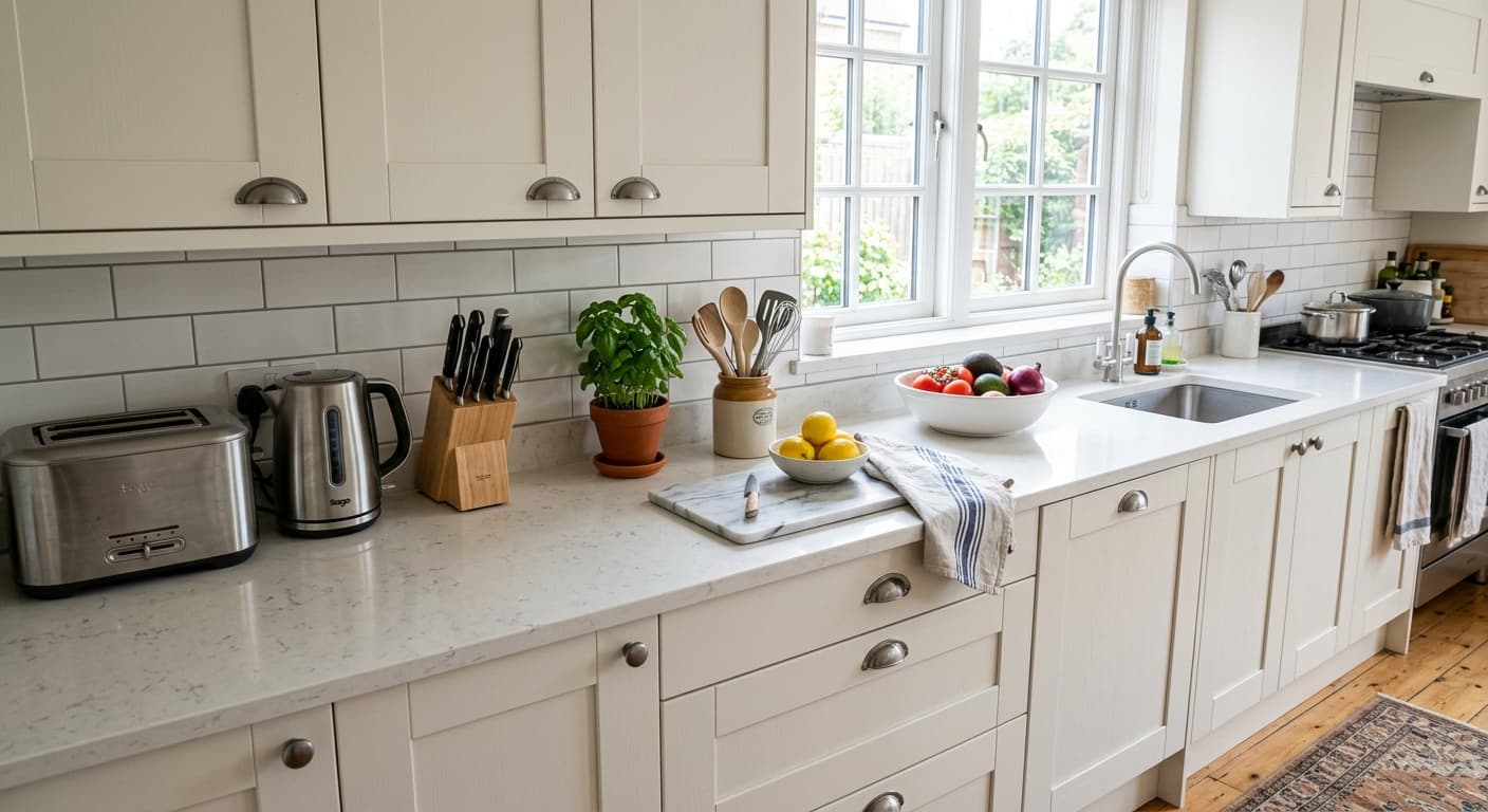 Original See warm butcher block countertops in your kitchen. Natural wood warmth that photographs beautifully.